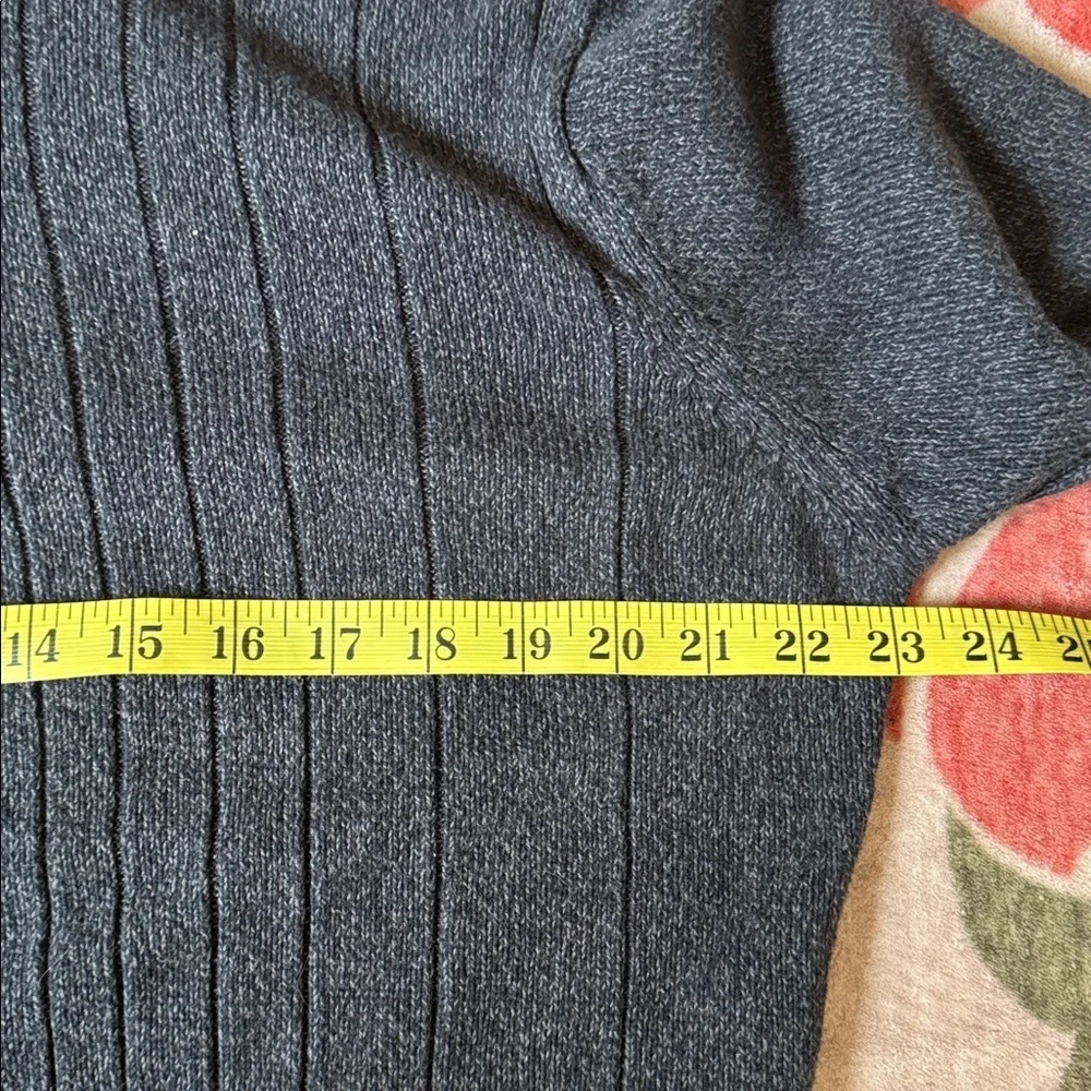 Tricot St Raphael Men’s Large 100% Cotton Gray Washed Sherpa Collar Henley Zip